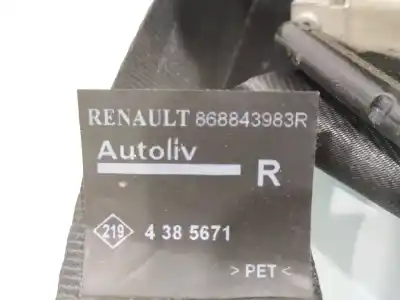 Peça sobressalente para automóvel em segunda mão cinto de segurança dianteiro direito por renault clio iv authentique referências oem iam 868843983r  