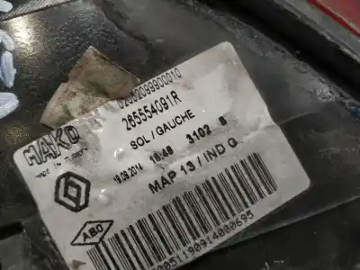 Second-hand car spare part left tailgate light for renault clio iv authentique oem iam references 265554091r  