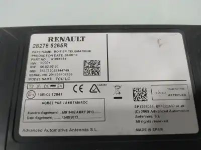 Second-hand car spare part electronic module for renault clio iv authentique oem iam references 282755265r  