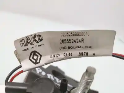 Second-hand car spare part left tailgate light for renault clio iv authentique oem iam references 265552424r  