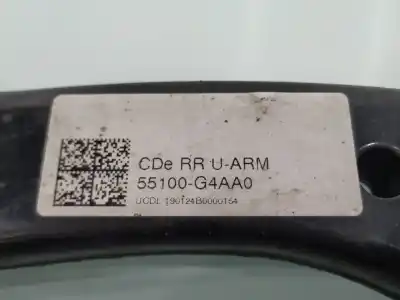 Автозапчастина б/у лівий задній верхній рычок підвіски для kia proceed ( ) gt line 120 cv / 88 kw посилання на oem iam 55100g4aa0  