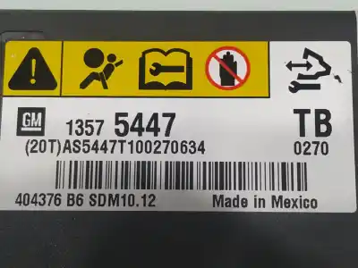 Piesă de schimb auto la mâna a doua unitate de control airbag pentru opel insignia berlina cosmo referințe oem iam 13575447