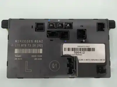 İkinci el araba yedek parçası elektronik modül için mercedes-benz clase e w211 berlina e 220 cdi 211.008 oem iam referansları 2118707326  