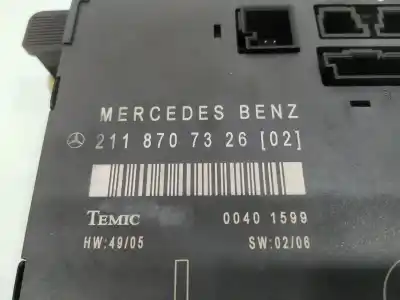 Second-hand car spare part electronic module for mercedes-benz clase e w211 berlina e 220 cdi 211.008 oem iam references 2118707326