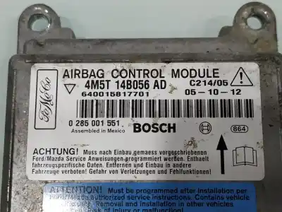 Peça sobressalente para automóvel em segunda mão centralina de airbag por ford focus cmax cap 30 aniversario referências oem iam 4m5t14b056ad  
