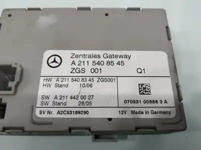 Pezzo di ricambio per auto di seconda mano modulo elettronico per mercedes-benz clase e w211 berlina e 220 cdi 211.008 riferimenti oem iam a2115408545  