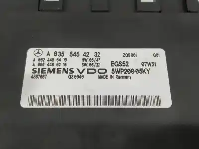 İkinci el araba yedek parçası elektronik modül için mercedes-benz clase e w211 berlina e 220 cdi 211.008 oem iam referansları a0355454232  