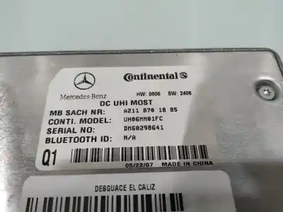 Second-hand car spare part electronic module for mercedes-benz clase e w211 berlina e 220 cdi 211.008 oem iam references a2118701885  