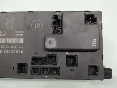 Pezzo di ricambio per auto di seconda mano modulo elettronico per mercedes-benz clase e w211 berlina e 220 cdi 211.008 riferimenti oem iam 2118707226  