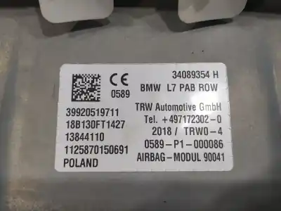 Second-hand car spare part front right air bag for bmw serie 1 lim. (f20/f21) oem iam references 34089354h  