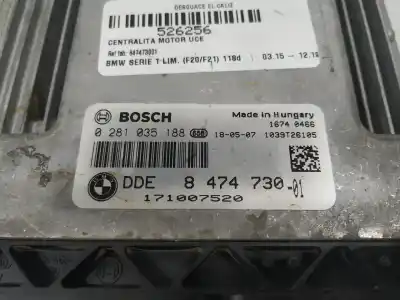 Second-hand car spare part ecu engine control for bmw serie 1 lim. (f20/f21) oem iam references 8474730