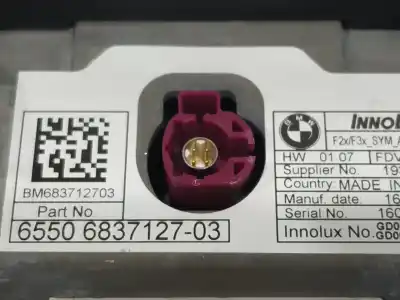 Second-hand car spare part multifunction display for bmw serie 1 lim. (f20/f21) oem iam references 65506837127  