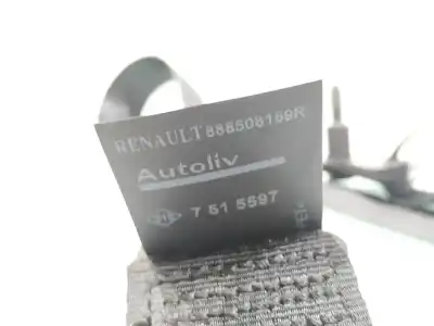 Peça sobressalente para automóvel em segunda mão cinto de segurança traseiro central por renault zoe zen referências oem iam 888508169r  