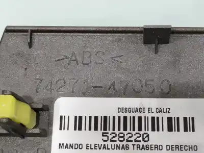 Автозапчастина б/у управління склами задніх правіх для toyota prius nhw20 sol посилання на oem iam 7427147050  