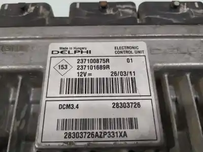 Second-hand car spare part ecu engine control for renault clio iii expression oem iam references 237100875r  