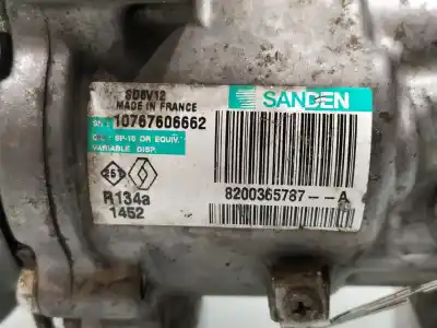 Peça sobressalente para automóvel em segunda mão compressor de ar condicionado a/a a/c por renault clio iii expression referências oem iam 8200365787a  