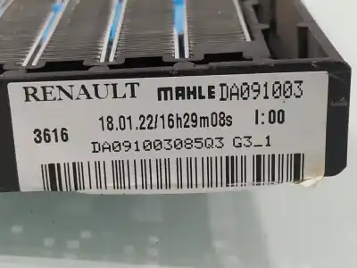Second-hand car spare part HEATER BLOWER for RENAULT ZOE Zen OEM IAM references DA091003  