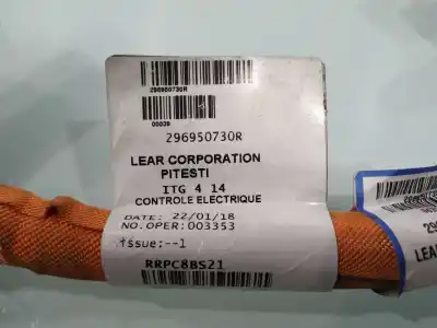 Peça sobressalente para automóvel em segunda mão fio por renault zoe zen referências oem iam 296950730r  