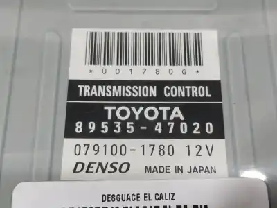 Second-hand car spare part automatic gearbox control unit for toyota prius nhw20 sol oem iam references 8953547020  