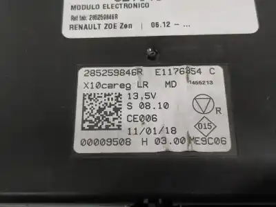 Second-hand car spare part electronic module for renault zoe zen oem iam references 285259846r  