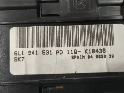 Second-hand car spare part headlights switch for seat ibiza iii (6l1) 1.4 16v oem iam references 6l1941531ad  