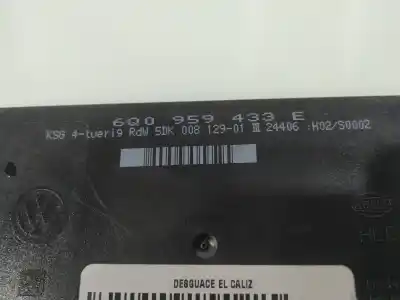 Second-hand car spare part electronic module for seat cordoba (6l2) 1.4 tdi oem iam references 6q0959433e  