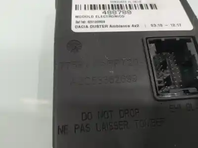 Second-hand car spare part electronic module for dacia duster ambiance 4x2 oem iam references 8201068829  