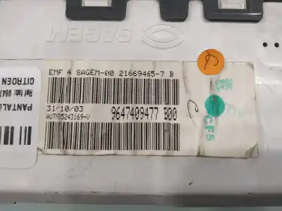 Tweedehands auto-onderdeel multifunctioneel display voor citroen c2 audace oem iam-referenties 9647409477  