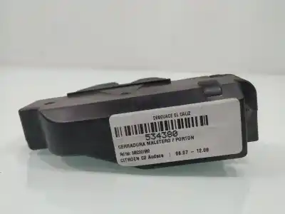 Second-hand car spare part trunk lock for citroen c2 audace oem iam references 9652301980  