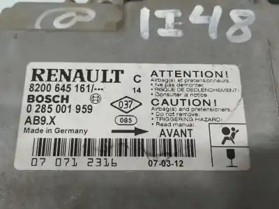 Second-hand car spare part airbag control unit for renault clio iii confort expression oem iam references 8200645161  