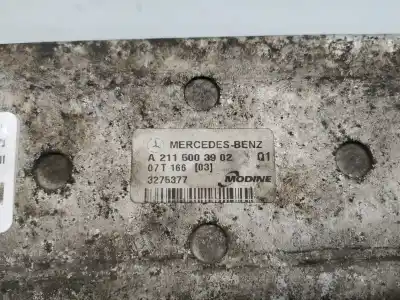 Автозапчастина б/у інтеркулер для mercedes-benz clase e w211 berlina e 220 cdi 211.008 посилання на oem iam a2115003902  