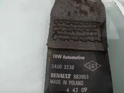 Second-hand car spare part Rear Right Seat Belt for RENAULT CLIO III GRANDTOUR YAHOO OEM IAM references 683953  