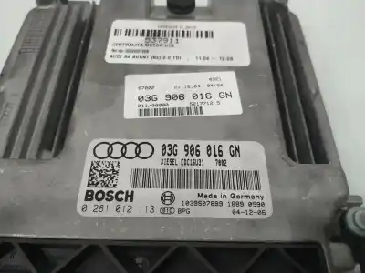 Автозапчастина б/у ебу контролер двигуна для audi a4 b7 avant (8ed) 2.0 tdi 16v посилання на oem iam 03g906016gn  