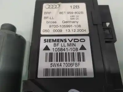 Автозапчастина б/у двигатель переднього правого скла для audi a4 b7 avant (8ed) 2.0 tdi 16v посилання на oem iam 8e1959802b  