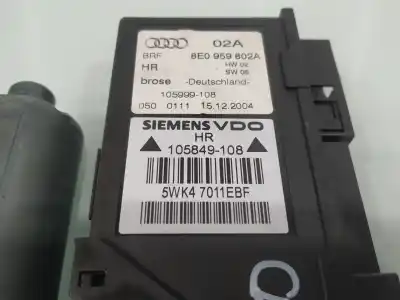 Second-hand car spare part Rear Right Window Motor for AUDI A4 B7 AVANT (8ED) 2.0 TDI 16V OEM IAM references 8E0959802A  