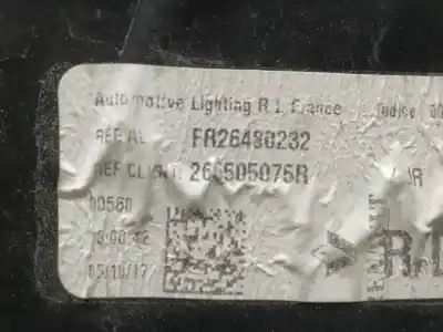 Peça sobressalente para automóvel em segunda mão farolim traseiro direito por renault talisman grandtour limited referências oem iam 265505075r