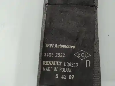 Peça sobressalente para automóvel em segunda mão cinto de segurança dianteiro direito por renault clio iii grandtour yahoo referências oem iam 838217d