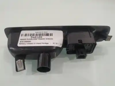 Second-hand car spare part rear right power window switch for renault scenic iii grand privilege oem iam references 829500004r  