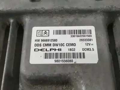 Автозапчастина б/у ебу контролер двигуна для citroen jumpy hdi 165 fap 29 l2h1 kasten посилання на oem iam 9801556080  