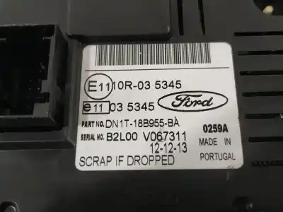 Second-hand car spare part multifunction display for ford fiesta cb1 1.25 16v cat oem iam references dn1t18b955ba  