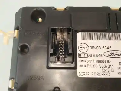 Second-hand car spare part multifunction display for ford fiesta cb1 1.25 16v cat oem iam references dn1t18b955ba  