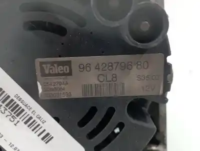 Second-hand car spare part alternator for citroen c2 sx oem iam references 9642879680  