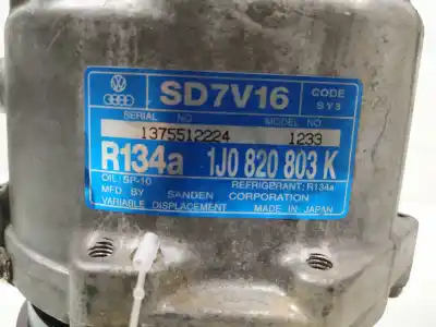 Автозапчастина б/у компресор кондиционера для seat leon (1m1) 1.9 tdi посилання на oem iam 1j0820803k  