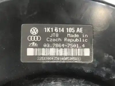 Second-hand car spare part brake servo for audi a3 (8p) 2.0 tdi ambiente oem iam references 1k1614105ae  