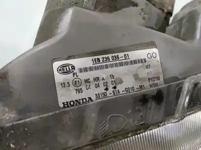 Автозапчастина б/у ліва фара для honda accord berlina (cg7-9/ch1-7) 1.8i ls (cg8) посилання на oem iam 33150s1ag010m1  