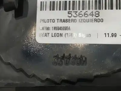 Second-hand car spare part left tailgate light for seat leon (1m1) signo oem iam references 1m6945095a  