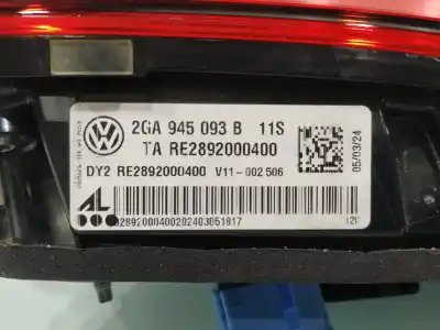 Second-hand car spare part interior left tailgate light for volkswagen troc d11 rline oem iam references 2ga945093b