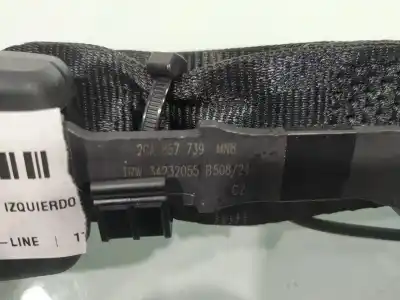 Second-hand car spare part left rear seat belt buckle for volkswagen troc d11 rline oem iam references 2ga857739mnb