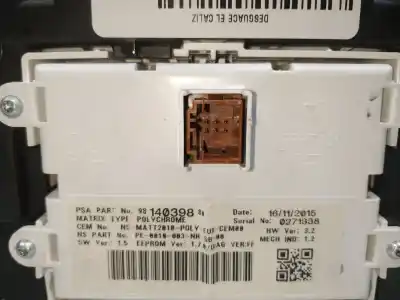 Peça sobressalente para automóvel em segunda mão quadrante por peugeot 508 access referências oem iam 9814039880  