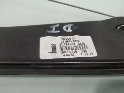 Peça sobressalente para automóvel em segunda mão elevador de vidros dianteira esquerda por peugeot 508 access referências oem iam 9686618180  